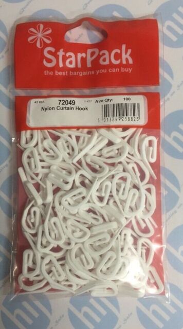 Curtain Universal Gliders Hooks Pack Qty 80 No:72049
