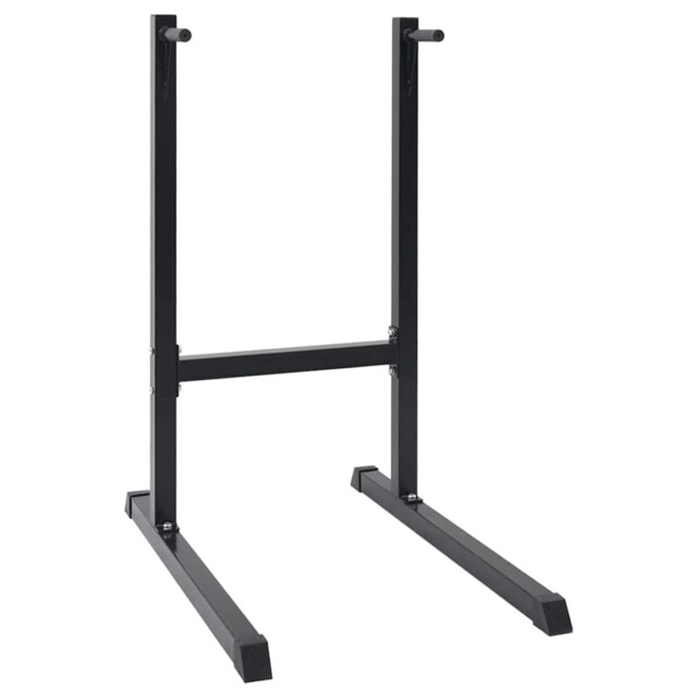 Dip Station Black Powder-coated Steel 103.5x66.5x121.5cm Indoor Gym