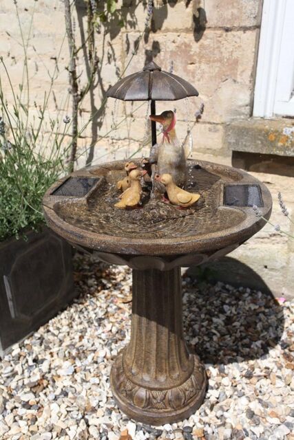 Solar Water Feature Garden Fountain Decorative Centrepiece Statue