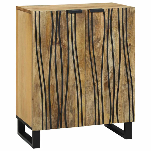Sideboard Brown 60 X 33.5 X 75 Cm Solid Mango Wood Vidaxl