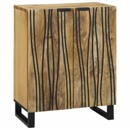 Sideboard Brown 60 X 33.5 X 75 Cm Solid Mango Wood Vidaxl