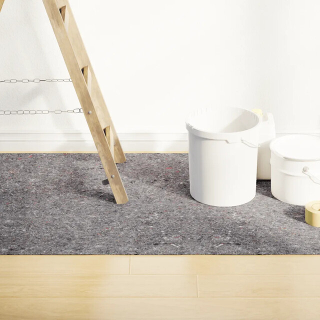 Non-slip Painter Fleece 10 M 220 G/m² Grey Vidaxl