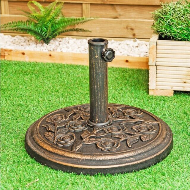 Bronze 9kg Cast Iron Effect Parasol Base