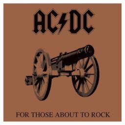 Ac/dc Framed Canvas Print For Those About To Rock 40 X 40 Cm Dc95982c