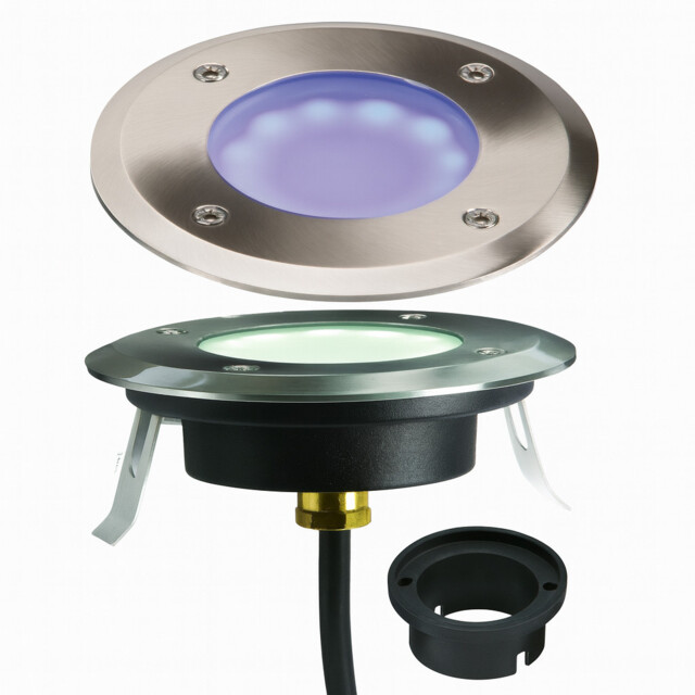 Knightsbridge Led Blue Ground/deck Light 230v Ip65 1.2w Outside Garden