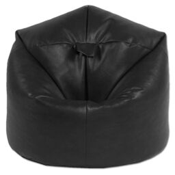 Xl Filled Faux Leather Beanbags Adult Bean Bag Beanbag Chair Black