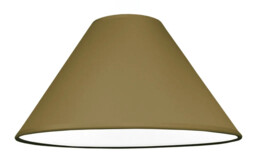 "Lampshade Brown 9"" Coolie Mocha Cotton 228mm"