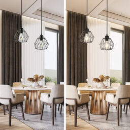 Ceiling Pendant Light Industrial Retro Ceiling Lamp Glass Shade
