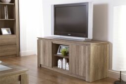 Modern Canyon Grey Oak 2 Doors 2 Shelves Tv Unit Living Room Furniture