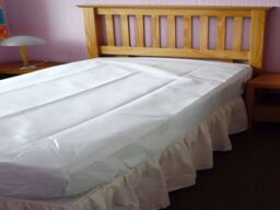 Waterproof, Wipe Clean And Flame Retardant Mattress Protector, Double