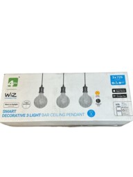 Wiz 4lite Smart Decorative 3 Light Bar Ceiling Pendant Lightshades