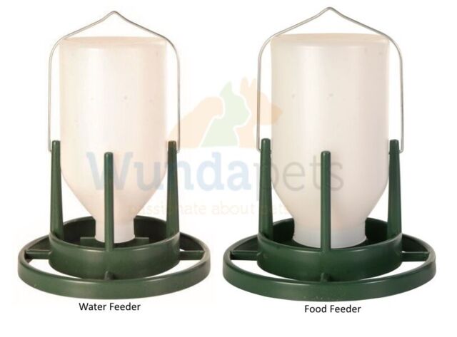 Trixie Plastic Hanging Bird Budgie Aviary 1l 1x Water 1x Food Feeder