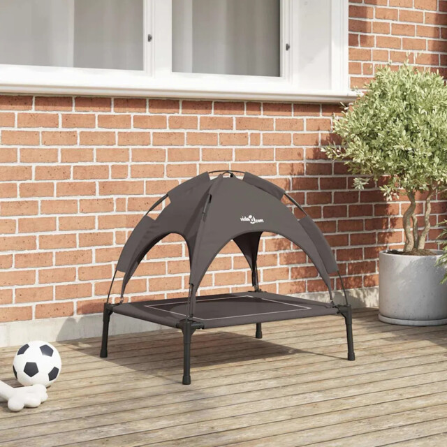 Dog Bed Brown S Steel Vidaxl