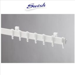 Curtain Rail Sologlyde White Plastic Track Swish For Straight Or Bay