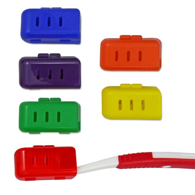 Toothbrush Cover For Head X 6 Colours Adult Brush Holder Travel Manual