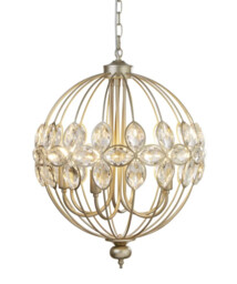 Ceiling Light Beige Bracelet 6 Champagne Gold Searchlight 3696-6cp