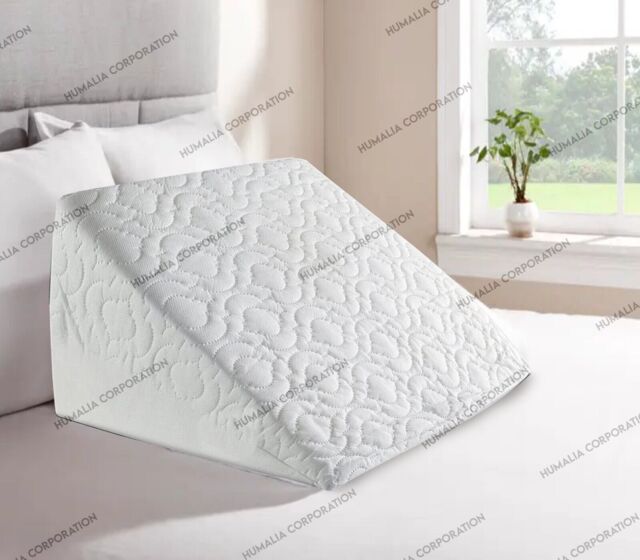 Wedge Pillow Acid Reflux Bed Rest Cushion Back & Leg Orthopaedic