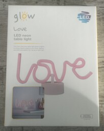 Glow - 'love' Pink Led Neon Table Light - Bnib