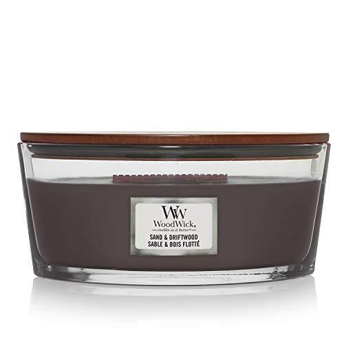 Scented Candle With Crackling Wick, Sand And Driftwood