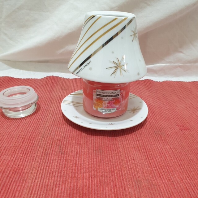 Yankee Coral Peony 104g Small Jar New, With Yankee Shade Used Starry