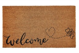Groundsman Coir Doormat Door Mat 40cm X 70cm Welcome Bee Gmdm235