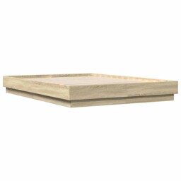Bed Frame Home Base Bedstead Sonoma Oak 140x200 Cm Engineered Wood