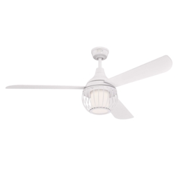 Ceiling Fan With Remote Control Dimmable Led Lamp Graham White 132 Cm