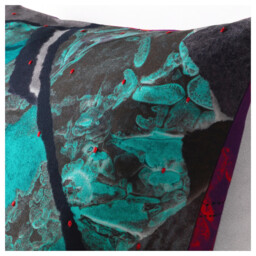 Ikea Annanstans Handmade Artisan Cushion Cover, 50x50cm, Green/red,