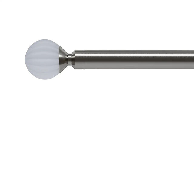 Dunelm Mix And Match Frosted Ribbed Glass Finials