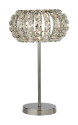 Table Light Silver Marylin Chrome Searchlight 5817cc