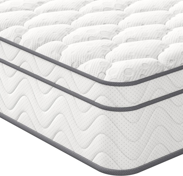 Vesgantti Single Mattress, 10.3 Inch Hybrid Mattress 3ft With