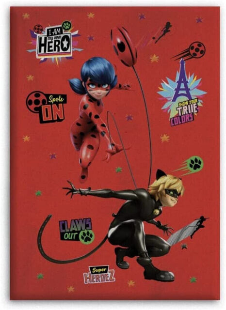 "Miraculous Ladybug And Cat Noir Red Fleece Blanket 140cm (55"") X 100cm"