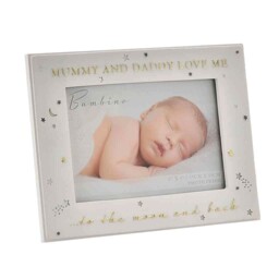 Bambino Mummy & Daddy Love Me Resin Photo Frame - Authorised Reseller