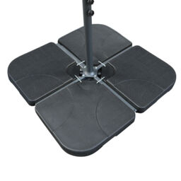 Garden Parasol Base Weights Cantilever Banana Umbrella Stand Square 4