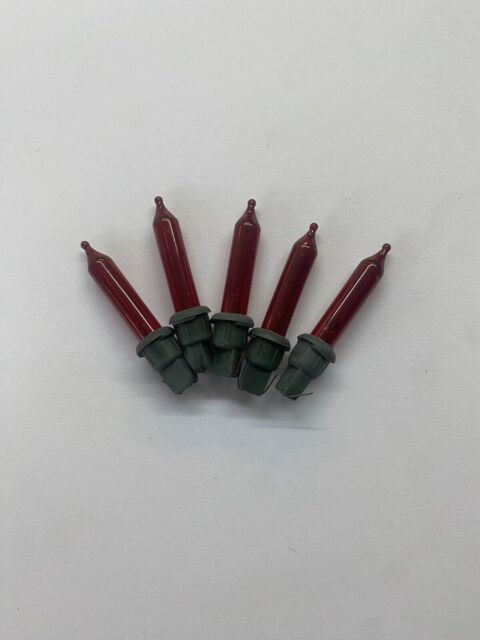 5x Fairy Christmas Replacement Spare Bulb Lamp Red 2.4v 0.5w