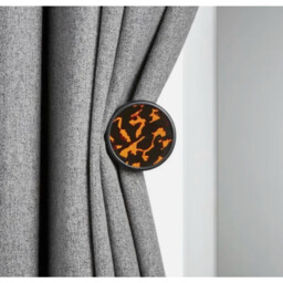 Dunelm - 1 X Tortoiseshell Curtain Dresser - Matt Black - & Sealed