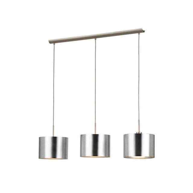 Eglo 39353 Saganto Pendant Satin Nickel- 3 Light Bar Pendant