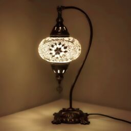 Turkish Moroccan Mosaic Lamp Handmade Tiffany Colorful Glass Desk