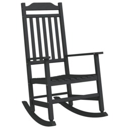 Vidaxl Rocking Chair Black 84 X 65 X 114 Cm Resin, Garden And Terrace,