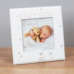 Bambino Baby Girl Resin Photo Frame - Authorised Reseller