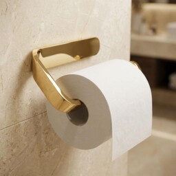 Toilet Roll Holder Gold Colour Finished Zamak Wall Mounted