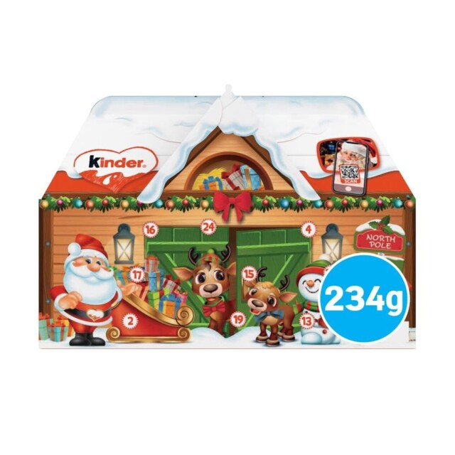 Kinder Chocolate Advent Calendar House, Christmas Advent 2024, Fine