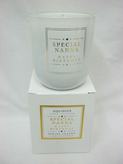 Xquisite Spring Cotton Scented Candle Glass Jar Special Nanna Dc017