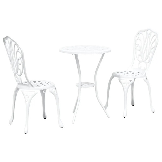 Garden Bistro Set 3 Pcs Aluminium Furniture Outdoor Patio Dining