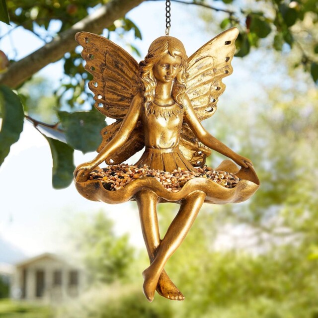 Bird Feeder Hanging Fairy Wild Garden Feeding Station Weather