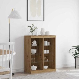 Sideboard Artisan Oak 41 X 37 X 100 Cm Engineered Wood Vidaxl