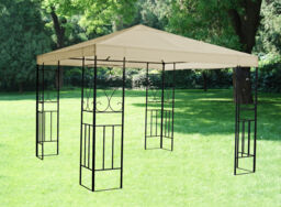 3x3m Metal Gazebo Pavilion Garden Marquee Tent Canopy Sun Shade
