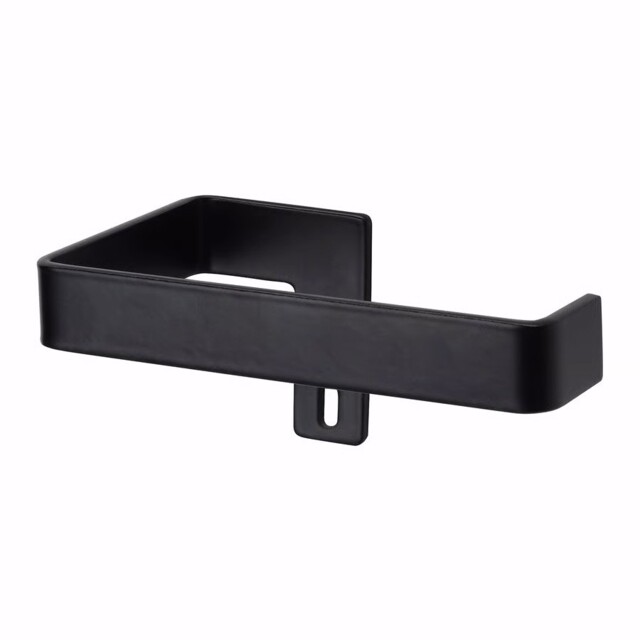 Toilet Roll Holder Black Metal Bathroom/toilet Ikea Skogsviken Boxed
