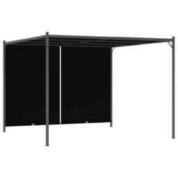 Garden Pergola With Retractable Roof 3x3 M Anthracite Vidaxl
