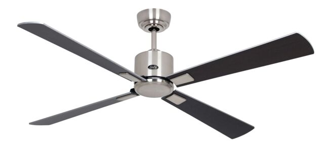 "Dc Ceiling Fan With Remote Indoor Fan Eco Neo Matt Chrome 132cm 52"""